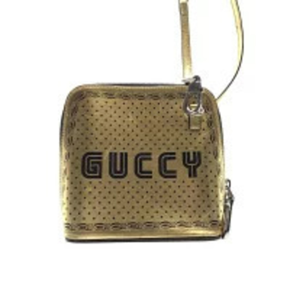 Gucci SEGA Collaboration GUCCY Shoulder Bag Crossbody Gold